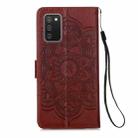 For Samsung Galaxy A02s (European Version) Dream Catcher Printing Horizontal Flip Leather Case with Holder & Card Slots & Wallet & Lanyard(Brown) - 3