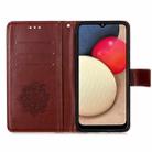 For Samsung Galaxy A02s (European Version) Dream Catcher Printing Horizontal Flip Leather Case with Holder & Card Slots & Wallet & Lanyard(Brown) - 4