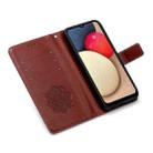 For Samsung Galaxy A02s (European Version) Dream Catcher Printing Horizontal Flip Leather Case with Holder & Card Slots & Wallet & Lanyard(Brown) - 6