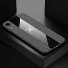 For iPhone XR XINLI Stitching Cloth Texture Shockproof TPU Protective Case(Gray) - 1