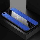 For iPhone 6 & 6s XINLI Stitching Cloth Texture Shockproof TPU Protective Case(Blue) - 1