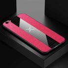 For iPhone 6 & 6s XINLI Stitching Cloth Texture Shockproof TPU Protective Case(Red) - 1