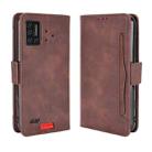 For UMIDIGI Bison Wallet Style Skin Feel Calf Pattern Leather Case with Separate Card Slot(Brown) - 1