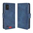 For UMIDIGI Bison Wallet Style Skin Feel Calf Pattern Leather Case with Separate Card Slot(Blue) - 1