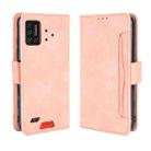 For UMIDIGI Bison Wallet Style Skin Feel Calf Pattern Leather Case with Separate Card Slot(Pink) - 1