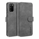 For samsung Galaxy A02s DG.MING Retro Oil Side Horizontal Flip Leather Case with Holder & Card Slots & Wallet(Grey) - 1