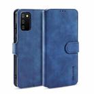 For samsung Galaxy A02s DG.MING Retro Oil Side Horizontal Flip Leather Case with Holder & Card Slots & Wallet(Blue) - 1