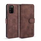 For samsung Galaxy A02s DG.MING Retro Oil Side Horizontal Flip Leather Case with Holder & Card Slots & Wallet(coffee) - 1