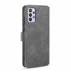 For samsung Galaxy A32 5G DG.MING Retro Oil Side Horizontal Flip Leather Case with Holder & Card Slots & Wallet(Grey) - 3