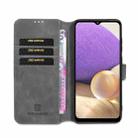 For samsung Galaxy A32 5G DG.MING Retro Oil Side Horizontal Flip Leather Case with Holder & Card Slots & Wallet(Grey) - 6
