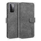 For samsung Galaxy A72 5G / 4G DG.MING Retro Oil Side Horizontal Flip Leather Case with Holder & Card Slots & Wallet(Grey) - 1