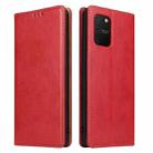 For Samsung Galaxy S10 Lite / A91 / M80s Fierre Shann PU Leather Texture Horizontal Flip Case with Holder & Card Slots & Wallet(Red) - 1