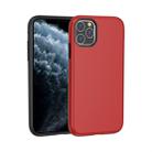 For iPhone 11 Pro Shockproof Terminator Style Solid Color Protective Case(Red) - 1