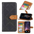 For OnePlus 9 Pro European Floral Embossed Copper Buckle Horizontal Flip PU Leather Case with Holder & Card Slots & Wallet & Photo Frame(Black) - 1