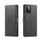 For Samsung Galaxy A72 5G / 4G LC.IMEEKE Calf Texture Horizontal Flip Leather Case with Holder & Card Slots & Wallet(Black) - 1