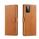 For Samsung Galaxy A72 5G / 4G LC.IMEEKE Calf Texture Horizontal Flip Leather Case with Holder & Card Slots & Wallet(Yellow) - 1
