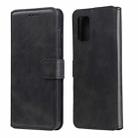 For Samsung Galaxy A02s(US Version) Classic Calf Texture PU + TPU Horizontal Flip Leather Case, with Holder & Card Slots & Wallet(Black) - 1
