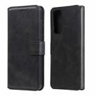 For Huawei P Smart 2021 Classic Calf Texture PU + TPU Horizontal Flip Leather Case, with Holder & Card Slots & Wallet(Black) - 1
