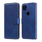 For Google Pixel 4a Classic Calf Texture PU + TPU Horizontal Flip Leather Case, with Holder & Card Slots & Wallet(Blue) - 1