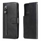 For Samsung Galaxy S21 Ultra 5G Fashion Calf Texture Zipper Horizontal Flip Leather Case with Holder & Card Slots & Wallet(Black) - 1