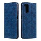 For Xiaomi Poco M3 Lucky Flowers Embossing Pattern Magnetic Horizontal Flip Leather Case with Holder & Card Slots(Dark Blue) - 1