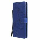For OPPO Realme 7i / C17 3D Butterflies Embossing Pattern Horizontal Flip Leather Case with Holder & Card Slot & Wallet(Blue) - 2
