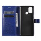 For OPPO Realme 7i / C17 3D Butterflies Embossing Pattern Horizontal Flip Leather Case with Holder & Card Slot & Wallet(Blue) - 4