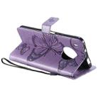 For Huawei Y9a 3D Butterflies Embossing Pattern Horizontal Flip Leather Case with Holder & Card Slot & Wallet(Purple) - 5