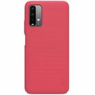 For Xiaomi Redmi Note 9 4G (CN Version) NILLKIN Frosted Concave-convex Texture PC Protective Case(Red) - 2