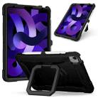 Contrast Color Shockproof Robot Silicone + PC Case with Wristband Holder For iPad Air 2022 / 2020 10.9(Black) - 1