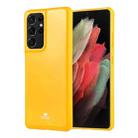 For Samsung Galaxy S21 Ultra 5G GOOSPERY JELLY Full Coverage Soft Case(Yellow) - 1