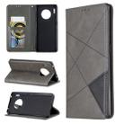For Huawei Mate 30 Pro Rhombus Texture Horizontal Flip Magnetic Leather Case with Holder & Card Slots(Grey) - 1