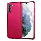 For Samsung Galaxy S21 5G GOOSPERY I JELLY METAL Shockproof TPU Case(Rose Red) - 1