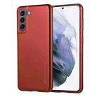 For Samsung Galaxy S21 5G GOOSPERY I JELLY METAL Shockproof TPU Case(Red) - 1
