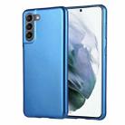 For Samsung Galaxy S21 5G GOOSPERY I JELLY METAL Shockproof TPU Case(Blue) - 1