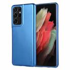 For Samsung Galaxy S21 Ultra 5G GOOSPERY I JELLY METAL Shockproof TPU Case(Blue) - 1