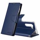 For Samsung Galaxy S21 5G GOOSPERY Bravo Diary Crazy Horse Texture Horizontal Flip Leather Case With Bracket & Card Slot & Wallet(Navy Blue) - 1