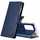 For Samsung Galaxy S21 Ultra 5G GOOSPERY Bravo Diary Crazy Horse Texture Horizontal Flip Leather Case With Bracket & Card Slot & Wallet(Navy Blue) - 1