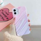 For iPhone 11 Frosted Laser TPU Protective Case (Gradient Pink) - 1