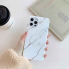 Frosted Laser TPU Protective Case For iPhone 11 Pro Max(Marble White) - 1