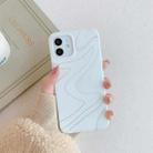 For iPhone 12 mini Frosted Laser TPU Protective Case (Abstract Rice White) - 1