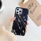 Frosted Laser TPU Protective Case For iPhone 12 Pro Max(Black Marble) - 1