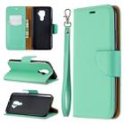 For Huawei Mate 30 Lite Litchi Texture Pure Color Horizontal Flip PU Leather Case with Holder & Card Slots & Wallet & Lanyard(Green) - 1