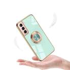 For Samsung Galaxy S21 5G 6D Electroplating Full Coverage Silicone Protective Case with Magnetic Ring Holder(Grandma Ash) - 10