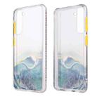 For Samsung Galaxy S21 5G Marble Texture TPU + PC Protective Case(Green) - 1