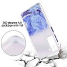 For Samsung Galaxy S21+ 5G Marble Texture TPU + PC Protective Case(White Pink) - 5