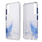 For Samsung Galaxy S21+ 5G Marble Texture TPU + PC Protective Case(White Blue) - 1