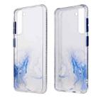 For Samsung Galaxy S21 Ultra 5G Marble Texture TPU + PC Protective Case(White Blue) - 1