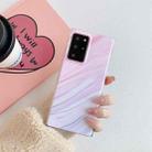 For Samsung Galaxy Note20 Ultra Frosted Laser TPU Protective Case(Gradient Pink) - 1