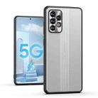 For Samsung Galaxy A52 5G Jianfeng Series TPU+ Metal Shockproof Protective Case(Silver) - 1